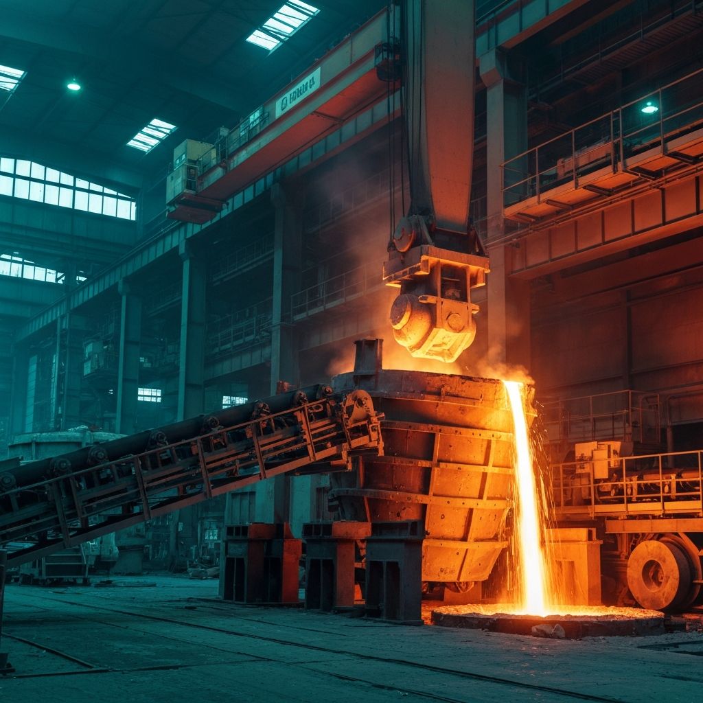 Steel manufacturing plant